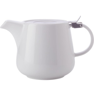 Maxwell and Williams White Basics Teapot with Infuser 1.2L White Gift Boxed|