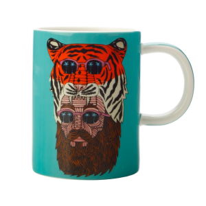 Maxwell and Williams Mulga the Artist Mug 450ML Tiger Man Gift Boxed|