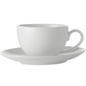 Maxwell and Williams White Basics Coupe Demi Cup & Saucer 100ML|