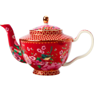 Maxwell and Williams Teas & C's Silk Road Teapot with Infuser 500ML Cherry Red Gift Boxed|