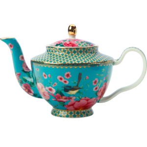 Maxwell and Williams Teas & C's Silk Road Teapot with Infuser 500ML Aqua Gift Boxed|