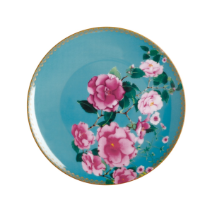 Maxwell and Williams Teas & C's Silk Road Coupe Plate 19.5cm Aqua Gift Boxed|