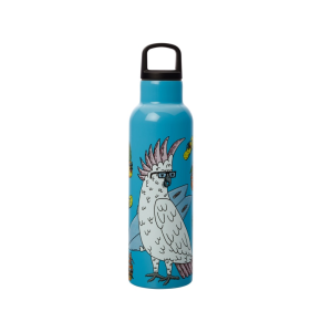 Maxwell and Williams Mulga the Artist Double Wall Insulated Bottle 600ML Cockatoo|