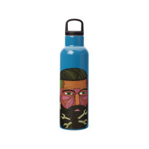 Maxwell and Williams Mulga the Artist Double Wall Insulated Bottle 600ML Spanner Man|